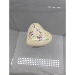 Valentines Day Grandma I Love You Heart Shaped Trinket Box Russ 15336